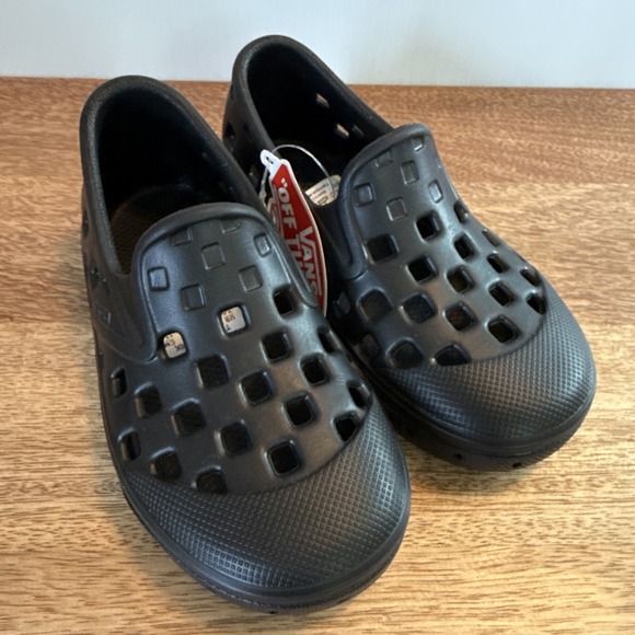 Vans Other - Vans Slip-On TRK Black Toddler Water Shoes VN0A4UVHBLK-US Size 7.0 NEW